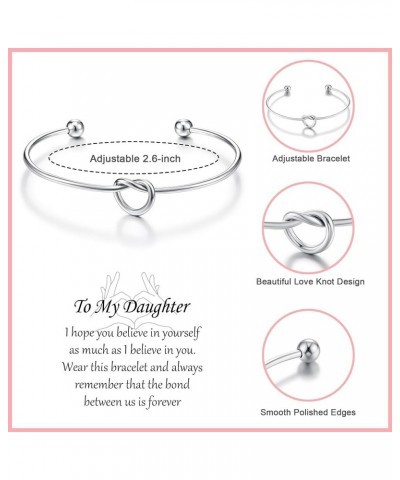 Friend/Sister/Daughter gifts, Love Knot Bracelet Gifts for Friend Sister Daughter Daughter $12.59 Bracelets