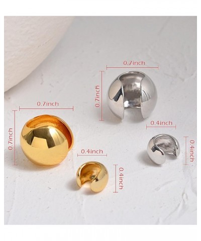 Y2K Punk Non-Piercing Ear Cuff Cyborg Irregular Earring Clip On Cartilage Wrap Ear Jewelry Accessories S2-Gold-small $10.75 E...