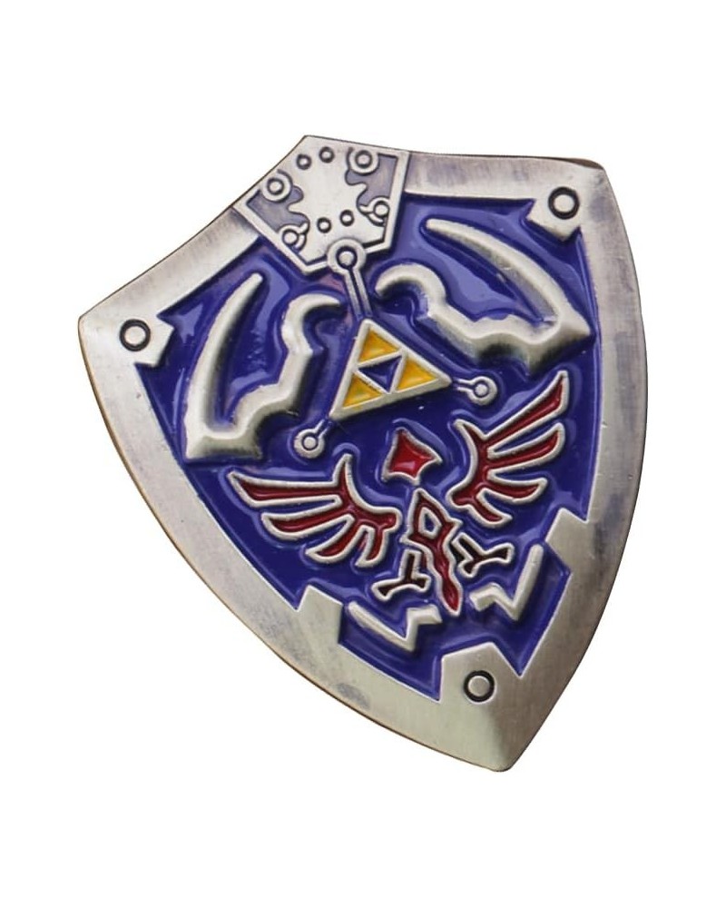 The Legend of Zelda Enamel Pins Blue Shield Brooches Lapel Badges Cartoon Funny Jewelry Gift shield 2 $8.16 Brooches & Pins