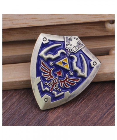 The Legend of Zelda Enamel Pins Blue Shield Brooches Lapel Badges Cartoon Funny Jewelry Gift shield 2 $8.16 Brooches & Pins