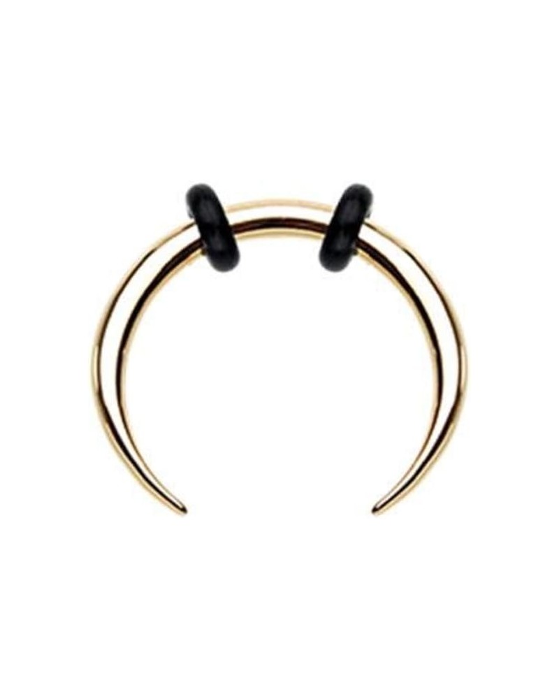 14GA Basic Steel Pincher Septum Nose Ring Gold Tone $9.89 Body Jewelry