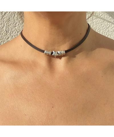 Y2K Grunge Necklace 90S Punk Star Choker Vintage Boho Hippie Pendent Necklace for Women Girl Summer Stuff $8.24 Necklaces