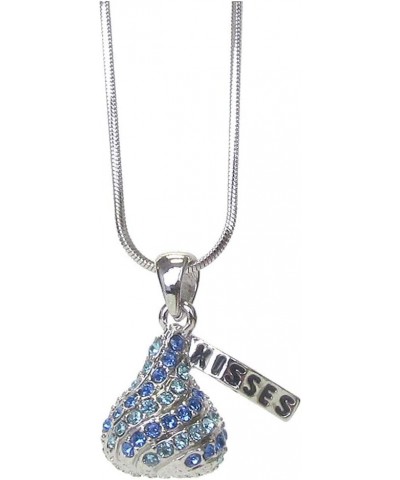 Fashion Jewelry ~ Kisses Pendant Necklace for Women Casual Blue $11.41 Necklaces