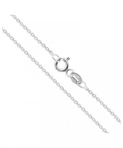 CHOOSE YOUR CLASP Sterling Silver 1.2mm Cable Chain Necklace 22 Inches Spring Clasp $14.49 Necklaces