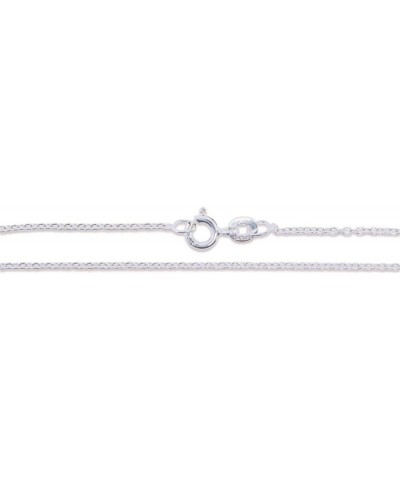 CHOOSE YOUR CLASP Sterling Silver 1.2mm Cable Chain Necklace 22 Inches Spring Clasp $14.49 Necklaces