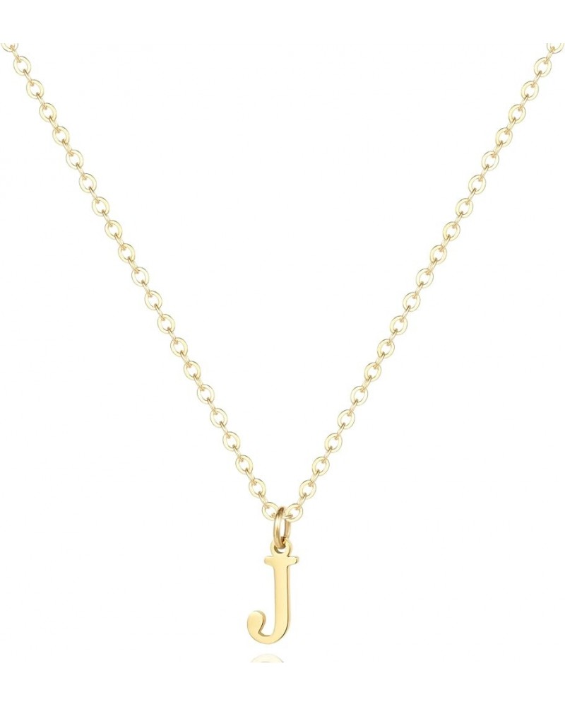 Initial Necklace,18K Gold Plated Letter Necklace,A-Z Pendant Necklace for Women J-Gold $8.48 Necklaces