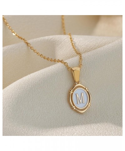 Gold Initial Necklaces for Women, 18k Gold Plated Dainty Initial Necklace Personalized Gold Choker Charm Letter Pendant Neckl...