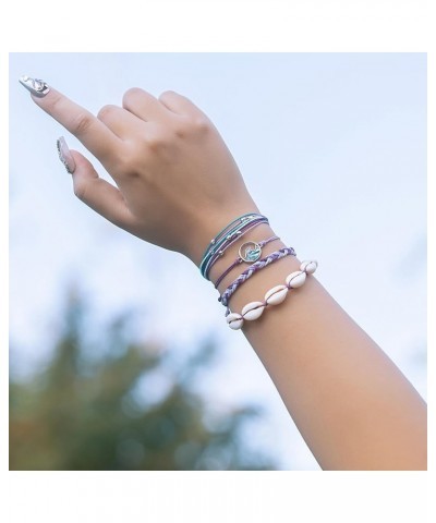 Wave String Bracelets Cute Shell Bracelets Trendy Boho Jewelry Teen Girl Gifts Waterproof Beach Bead Bracelets Pack for Women...