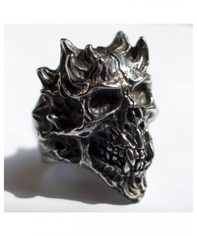 Death Skull Ring for Men Stainless Steel Jewelry Biker Rings Scary Death Ring Skull for Gifts R882 $10.78 Rings