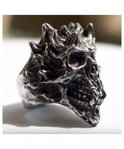 Death Skull Ring for Men Stainless Steel Jewelry Biker Rings Scary Death Ring Skull for Gifts R882 $10.78 Rings