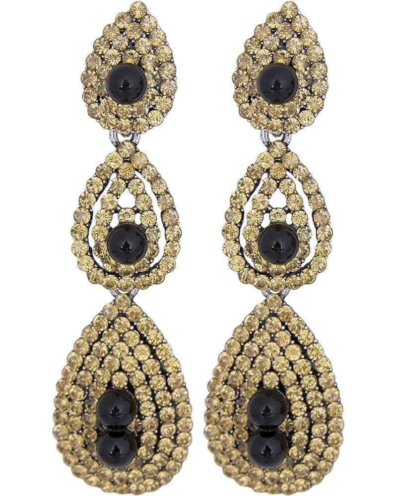 Gatsby Earrings Vintage 1920s Drop Chandelier Flapper Jewelry Accessories One Size Gold $11.39 Earrings