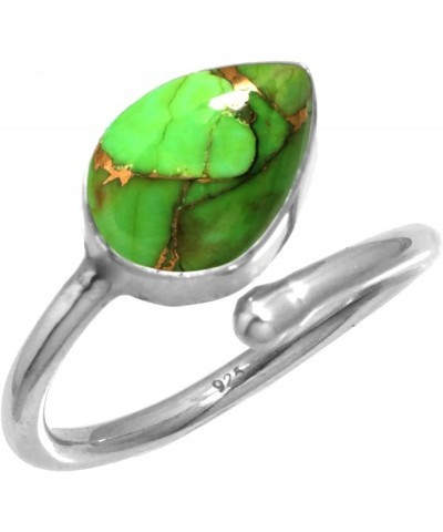 925 Sterling Silver Handmade Gemstone Toe Ring for Women Adjustable Feet Body Jewelry for Gift (98803_T) Green $14.81 Body Je...