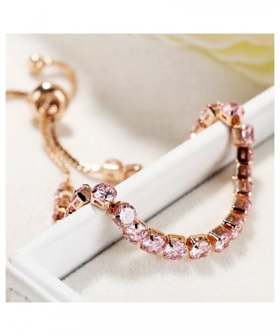 Women 4 Pieces Cubic Zirconia Bracelets Set Wedding Bridal Chains Crystal Bangle D $7.00 Bracelets