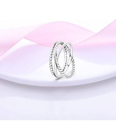 Silver Ring 925 Silver Rings for Women Colorful Cubic Zirconia Ring Wide Set Ring for Women Fashion Ring as Gift Ring Sterlin...