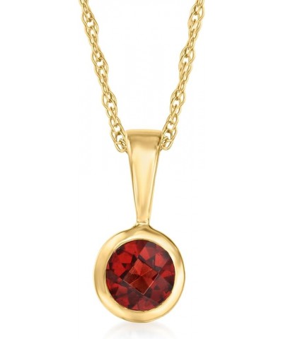 by Ross-Simons 0.28 Carat Garnet Pendant Necklace in 14kt Yellow Gold 20.0 Inches $64.40 Necklaces