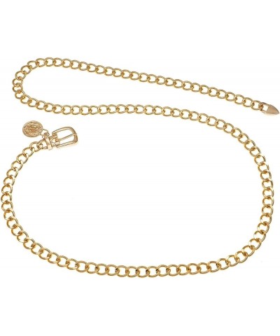 Chain Belts for Women Belt Buckle Waist Chain Girls Metal Waist Belt for Dresses Gold 421 L: 53.1 in/135 cm $10.12 Body Jewelry