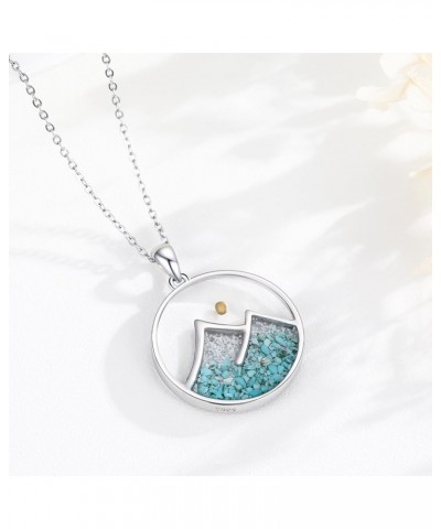 Mustard Seed Necklace S925 Sterling Silver Turquoise Mountain Necklace Christian Faith of A Mustard Seed Necklace For Women R...