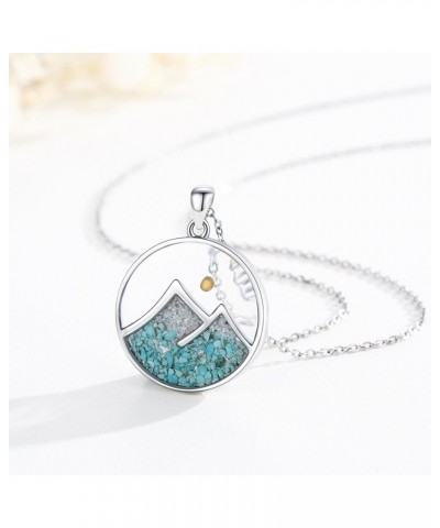 Mustard Seed Necklace S925 Sterling Silver Turquoise Mountain Necklace Christian Faith of A Mustard Seed Necklace For Women R...