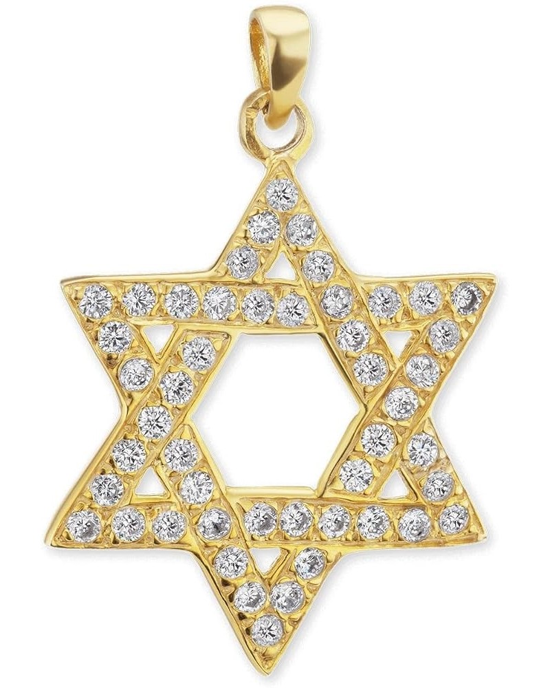 ITI NYC Genuine 14K Gold (585) Star of David Pendant (30 x 20 MM - 37 x 25 MM) 37.0 Millimeters Yellow Gold $257.60 Pendants