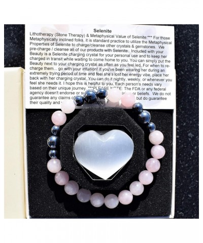 Metaphysical Bracelets - Gifts for Women Men Mom Kids Rose Quartz & Terahertz $11.28 Bracelets