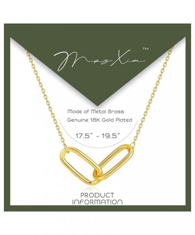 Gold Necklace for Women Pendant 18K Gold Filled Dainty Chain Simple Jewelry Link $11.20 Necklaces