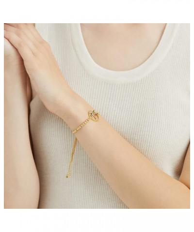 18K Gold Plated Charm Bracelets Evil Eye/Infinity Evil Eye/Butterfly/Tree of Life Cute Dainty Bracelet for Women, Teen Girls ...