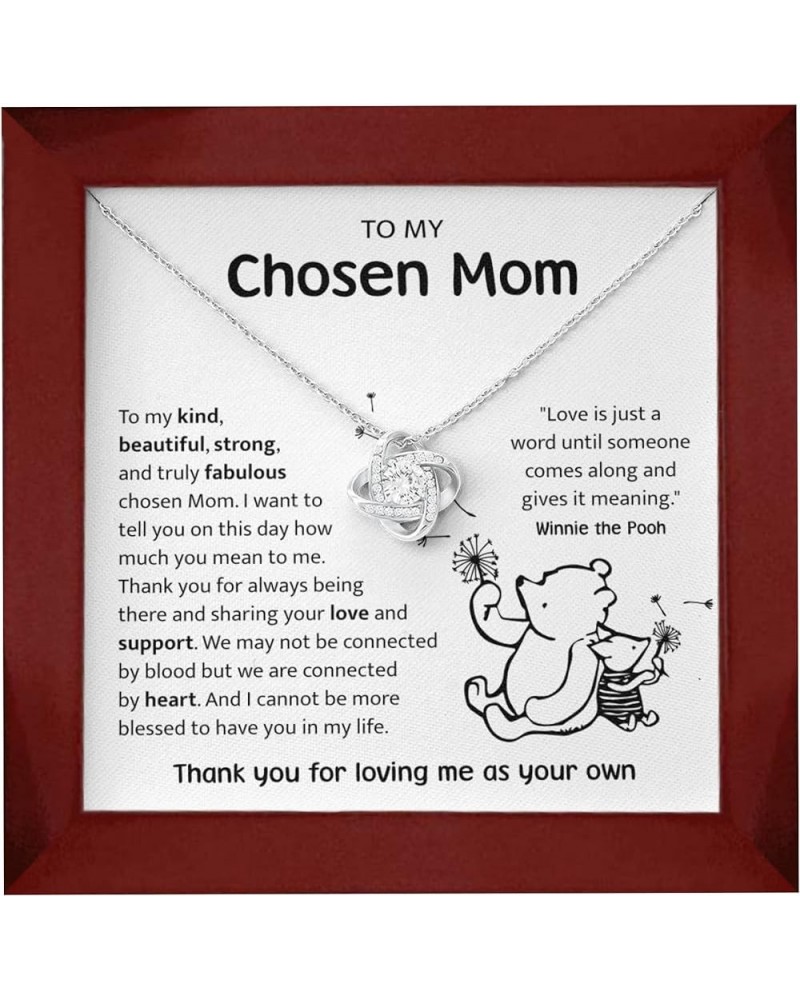 Bonus Mom Mothers Day Necklace, Gifts Step Mom, Stepped Up Mom From Step Daughter Stepson, Chosen Mom Gift, To My Second Mom ...