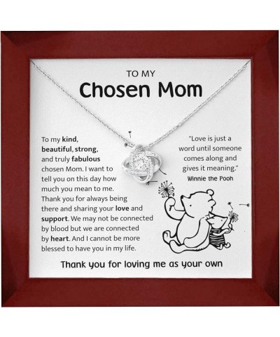 Bonus Mom Mothers Day Necklace, Gifts Step Mom, Stepped Up Mom From Step Daughter Stepson, Chosen Mom Gift, To My Second Mom ...