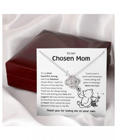 Bonus Mom Mothers Day Necklace, Gifts Step Mom, Stepped Up Mom From Step Daughter Stepson, Chosen Mom Gift, To My Second Mom ...