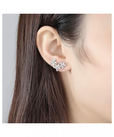 Chandelier Stud Earrings for Women | Dainty Chandelier Cubic Zirconia Stud Earrings for Women | Sparkly Rhinestone Chandelier...