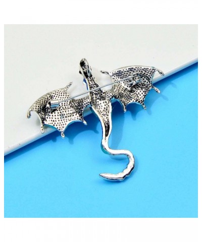 Pterosaur Brooches Crystal Enamel Dragon Brooch Pin for Women Men Vintage Dragon Brooch Jewelry Accessories Purple $7.79 Broo...