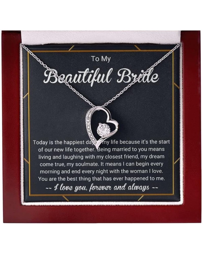 Bride Necklace To My Bride On Our Wedding Day Necklace Wedding Gift For Bride From Groom Gift Ideas For Bride On Wedding Day ...