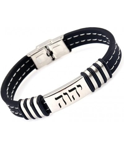 YHVH YHWH Jehovah Bracelet Stainless Steel Hebrew Name of God Tetragrammaton Mesh Wristband Adonai Israelite Hebrew Jewish Je...