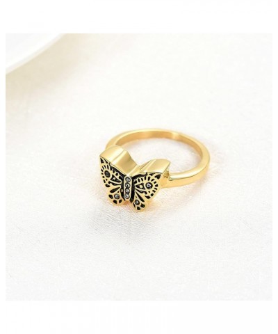 Cremation Jewelry for Ashes Butterfly Urn Ring for Women Cremation Ring Holds Loved Ones Ashes (Size 6-10,4,8 2 7 $13.71 Rings