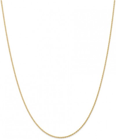 Solid 14k Yellow Gold 1.1mm Baby Rope Chain Necklace 20.0 Inches $81.51 Necklaces