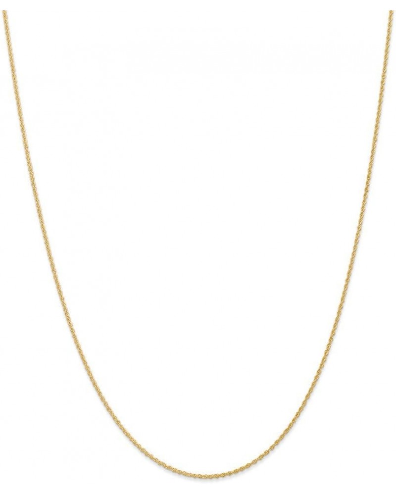 Solid 14k Yellow Gold 1.1mm Baby Rope Chain Necklace 20.0 Inches $81.51 Necklaces