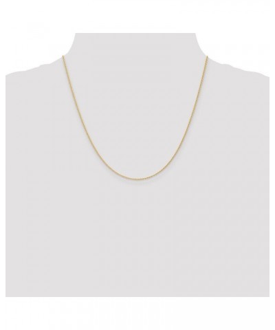 Solid 14k Yellow Gold 1.1mm Baby Rope Chain Necklace 20.0 Inches $81.51 Necklaces