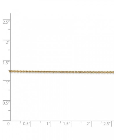 Solid 14k Yellow Gold 1.1mm Baby Rope Chain Necklace 20.0 Inches $81.51 Necklaces