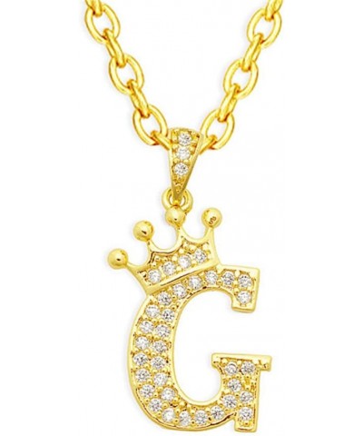 Gold Crown Initial Necklaces for Women Dainty Letter A-Z Pendant Necklace 18K Gold Plated Zirconia Letter Crown Choker Neckla...