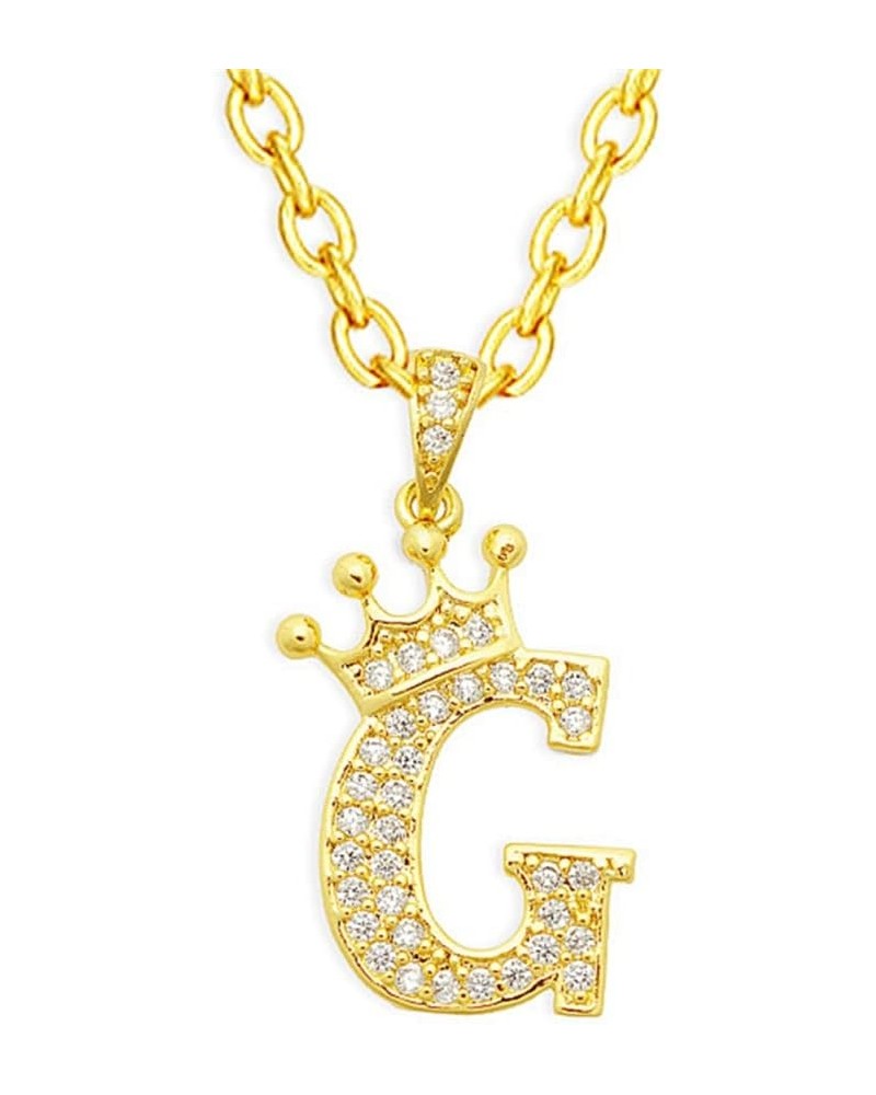 Gold Crown Initial Necklaces for Women Dainty Letter A-Z Pendant Necklace 18K Gold Plated Zirconia Letter Crown Choker Neckla...