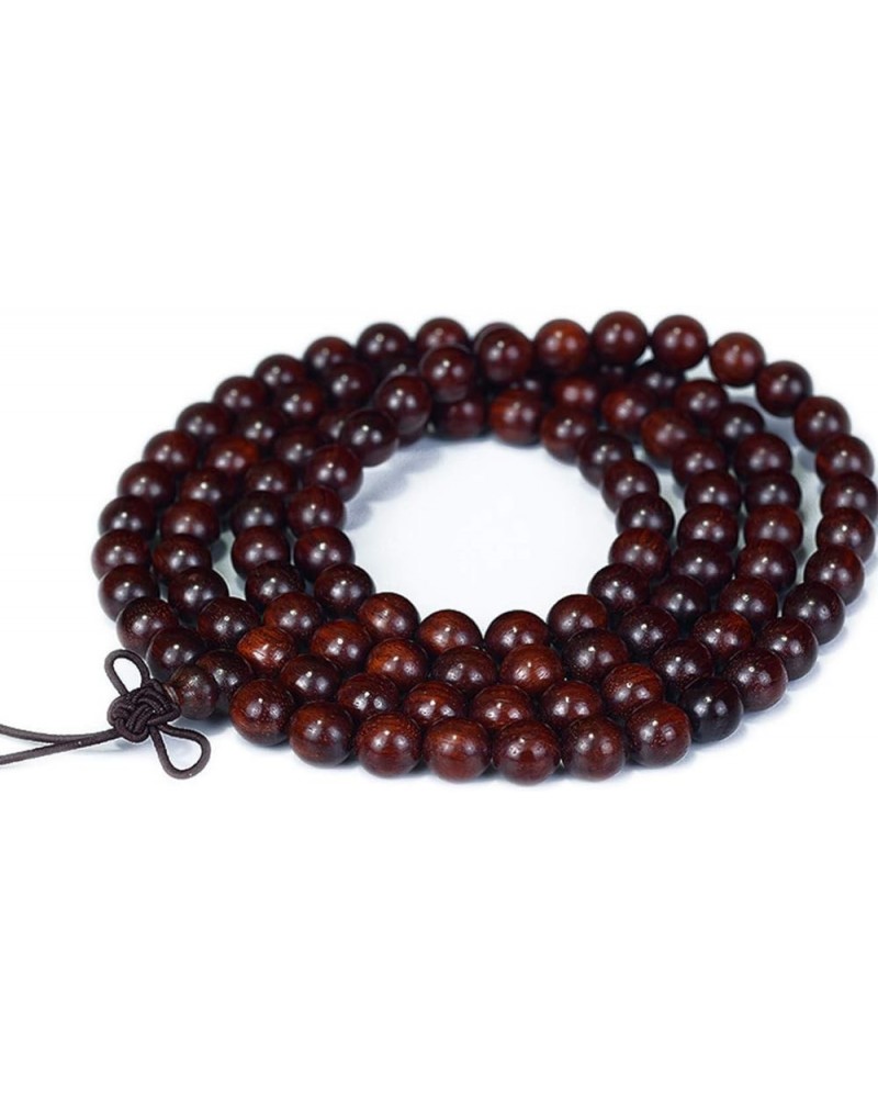 108 Prayer Mala Beads Bracelet Necklace for Men Wooden Meditation Necklace Tibetan Buddhist Necklace for Women 8mm $12.00 Nec...