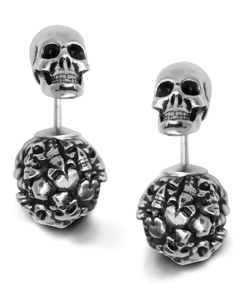 Captivated Souls Heart Skull Earrings $12.72 Earrings