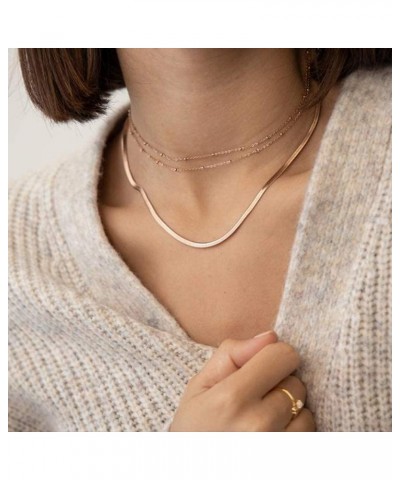 Dainty Gold Choker Necklaces for Women - 14K Gold Plated Handmade Medallion Snake Link Chain Cross Star Moon Adjustable Simpl...