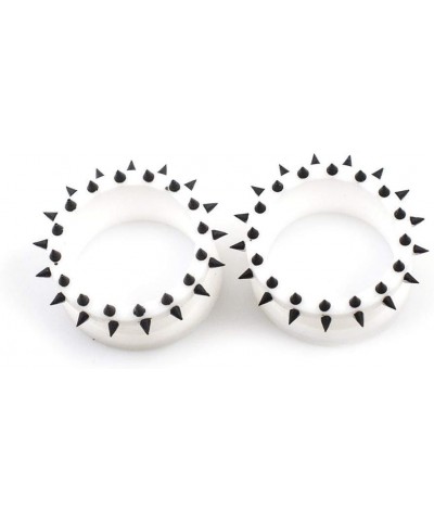 Pair of Silicone Tunnels/Plugs with Multiple Spikes Double Flared 7/16 Inch (12mm) $10.13 Body Jewelry