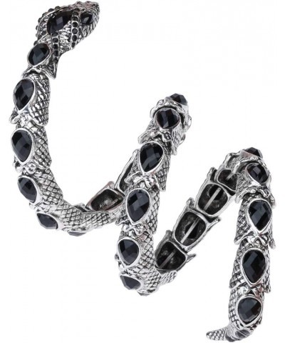 Women's Crystal Stretch Snake Bracelet Fit Wrist Size 6-1/2 to 8 Inch - Lead & Nickle Free - Halloween Costume Outfit Accesso...