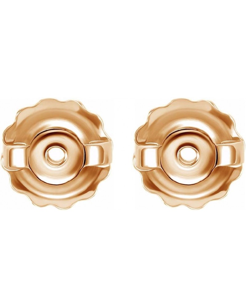 Earrings backs replacements 14K Gold Threaded Posts Large 0.034" - Screw backs Rose Gold $25.96 Earrings