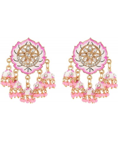 Indian Jewelry Bollywood Antique Crystal Kundan Jhumki Jhumka Dangle Earrings Set for Women Style 12 $12.50 Earrings