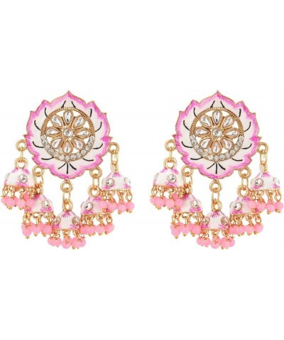 Indian Jewelry Bollywood Antique Crystal Kundan Jhumki Jhumka Dangle Earrings Set for Women Style 12 $12.50 Earrings