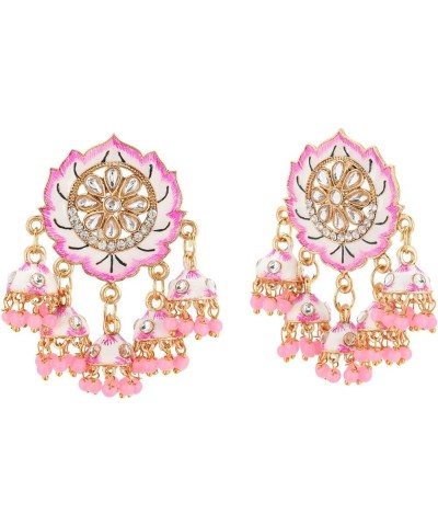 Indian Jewelry Bollywood Antique Crystal Kundan Jhumki Jhumka Dangle Earrings Set for Women Style 12 $12.50 Earrings