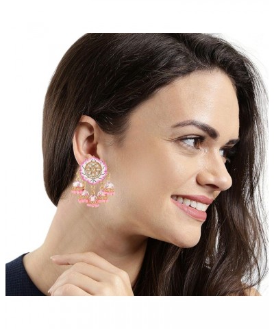 Indian Jewelry Bollywood Antique Crystal Kundan Jhumki Jhumka Dangle Earrings Set for Women Style 12 $12.50 Earrings